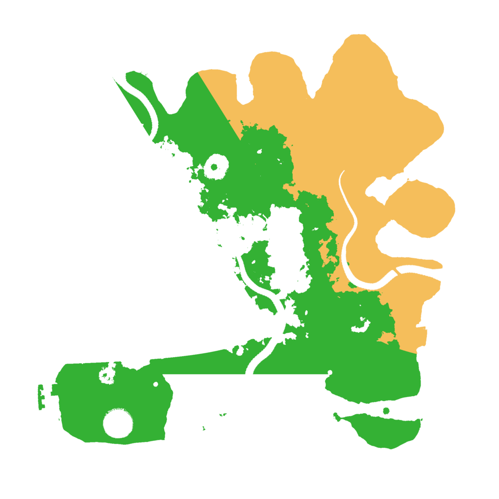Biome Rust Map: Procedural Map, Size: 3000, Seed: 449512220
