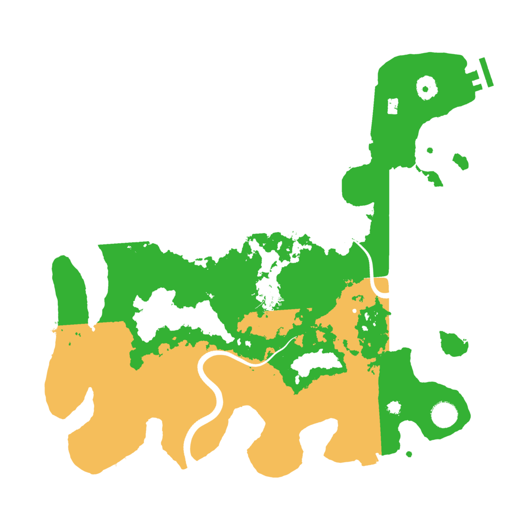 Biome Rust Map: Procedural Map, Size: 3500, Seed: 1355155630