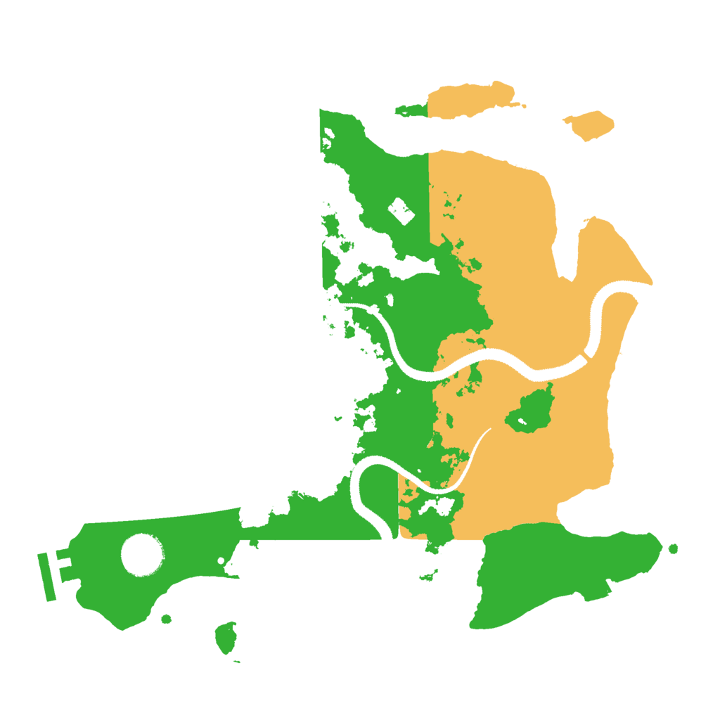Biome Rust Map: Procedural Map, Size: 3000, Seed: 414024667