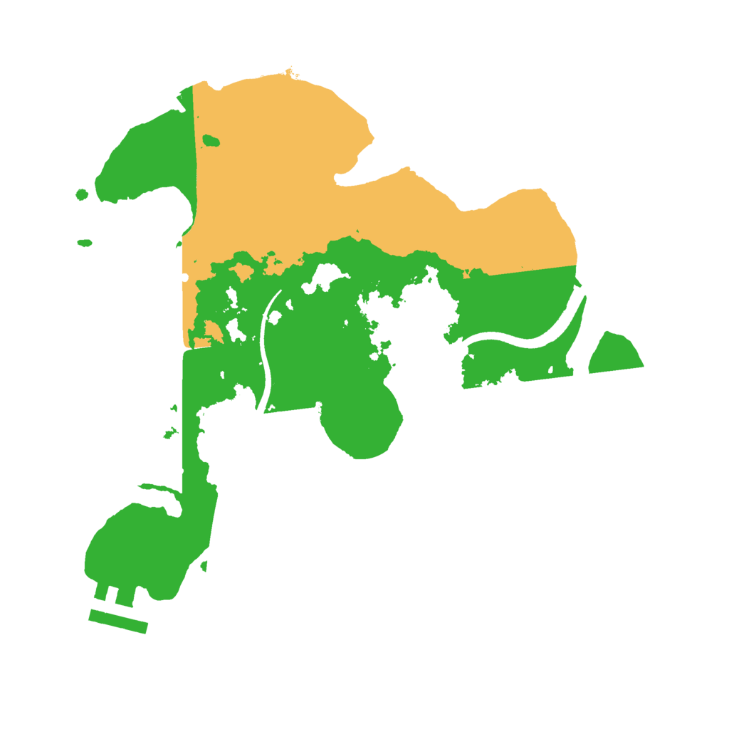 Biome Rust Map: Procedural Map, Size: 2500, Seed: 612899762