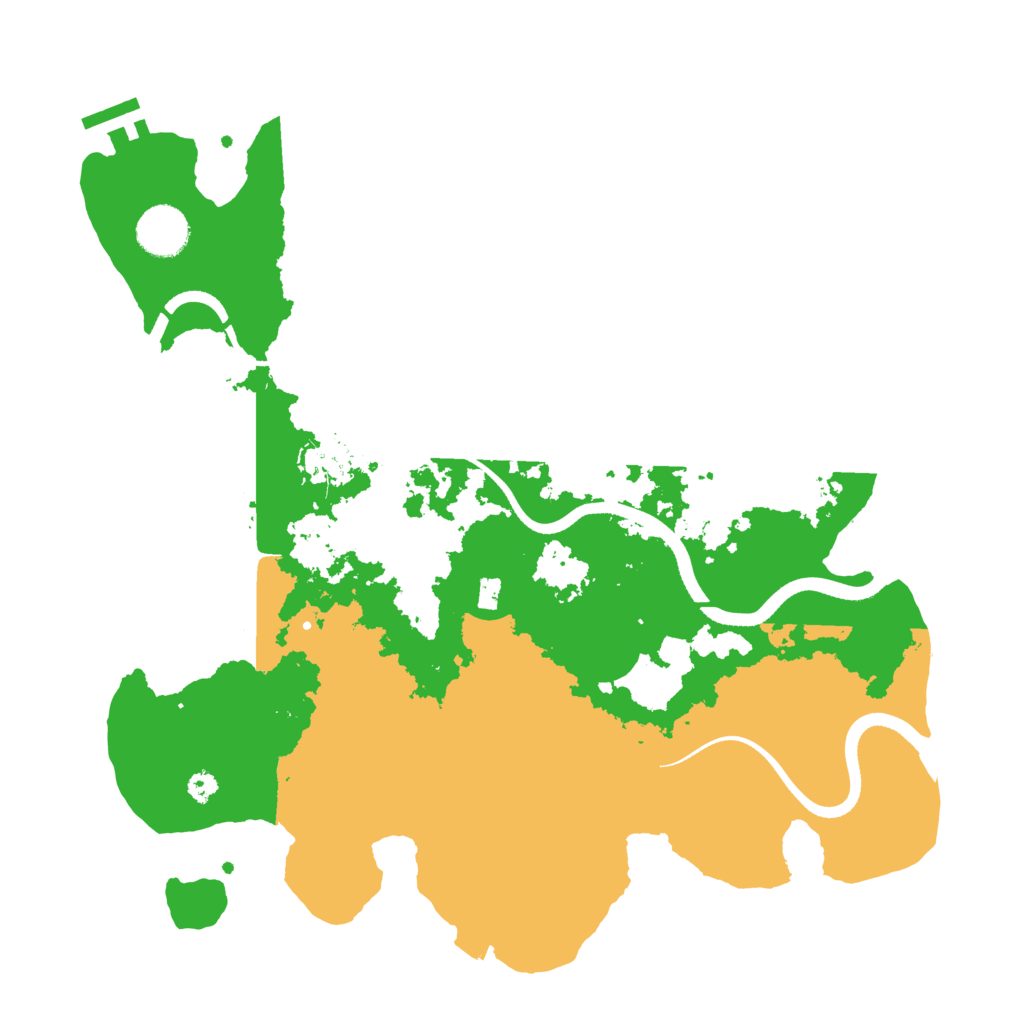 Biome Rust Map: Procedural Map, Size: 3500, Seed: 1464150189