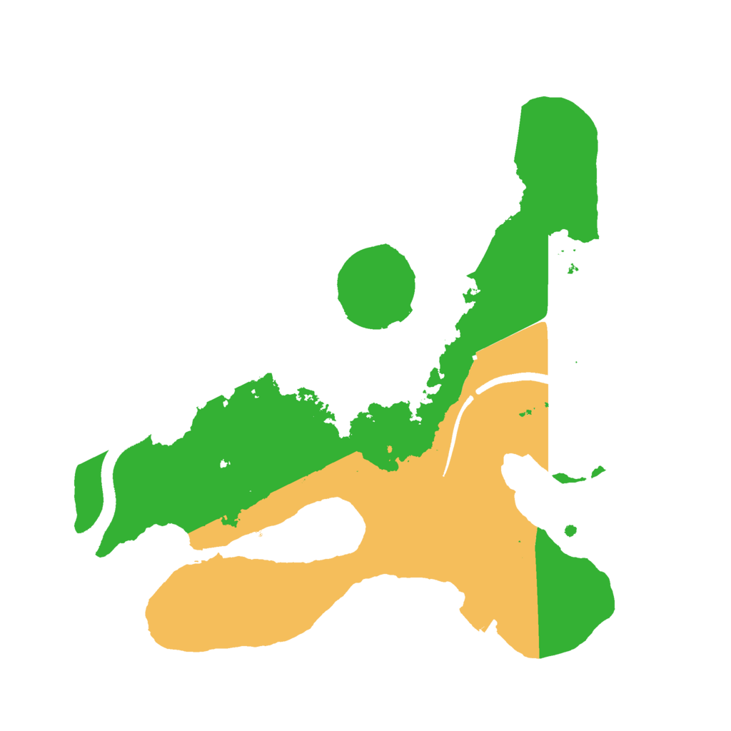 Biome Rust Map: Procedural Map, Size: 2500, Seed: 1156001672