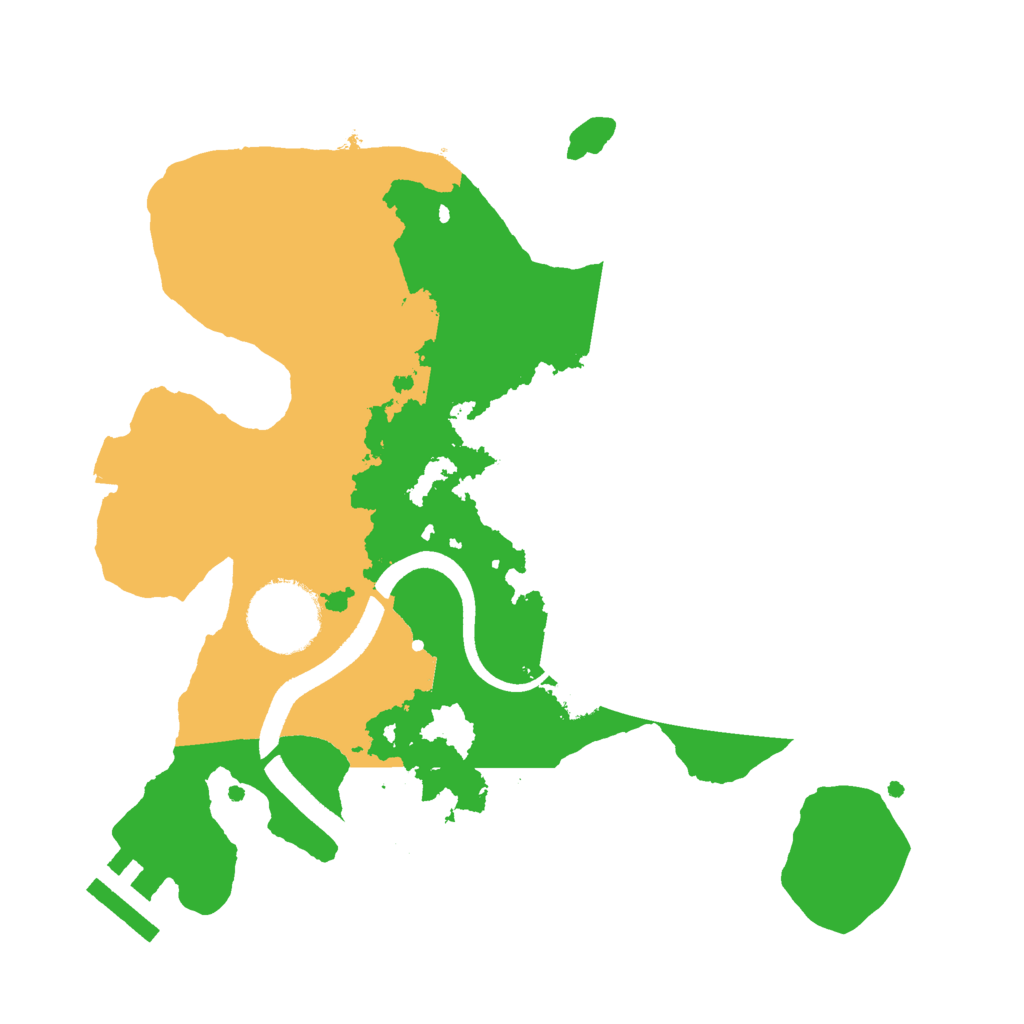 Biome Rust Map: Procedural Map, Size: 2500, Seed: 762666903