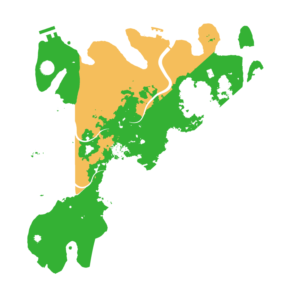 Biome Rust Map: Procedural Map, Size: 3700, Seed: 305005745