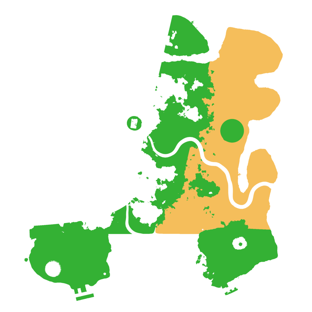Biome Rust Map: Procedural Map, Size: 3500, Seed: 62020