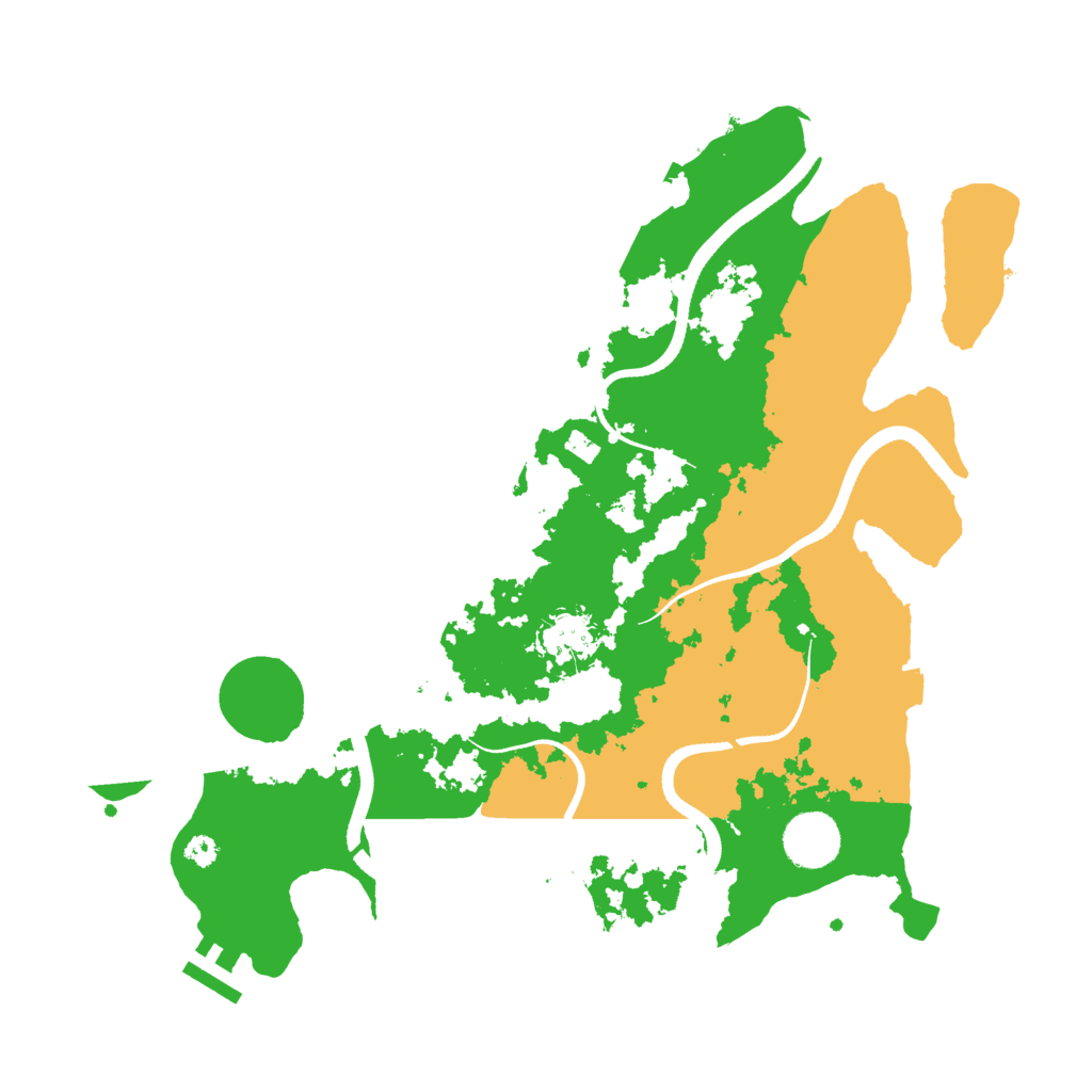 Biome Rust Map: Procedural Map, Size: 3500, Seed: 419230
