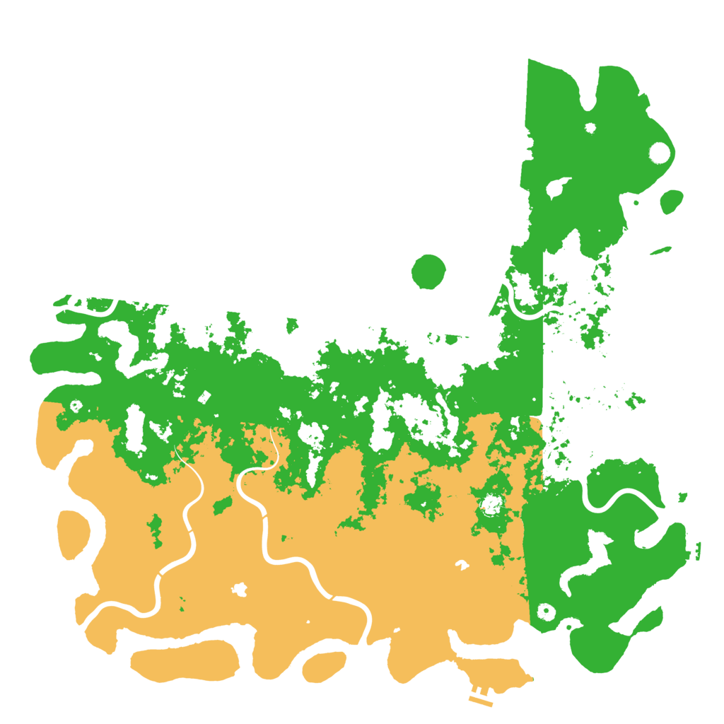 Biome Rust Map: Procedural Map, Size: 6000, Seed: 23796384