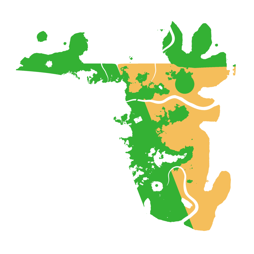 Biome Rust Map: Procedural Map, Size: 3500, Seed: 155216829