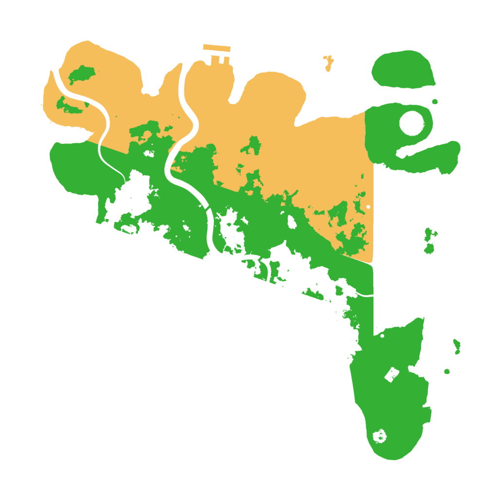 Biome Rust Map: Procedural Map, Size: 3700, Seed: 1033021134