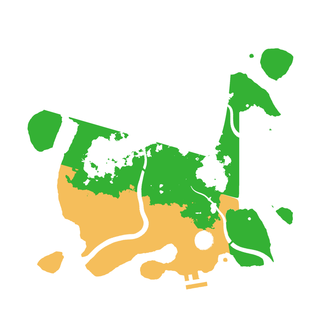 Biome Rust Map: Procedural Map, Size: 3000, Seed: 93857