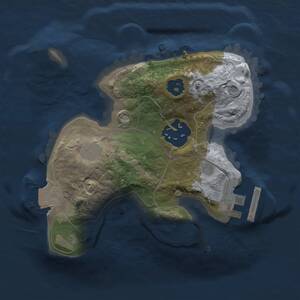 Thumbnail Rust Map: Procedural Map, Size: 1728, Seed: 1055638296, 3 Monuments