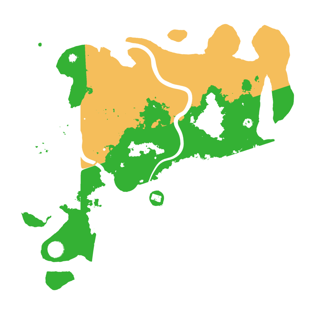 Biome Rust Map: Procedural Map, Size: 3500, Seed: 929674189