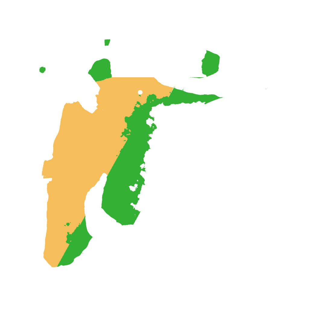 Biome Rust Map: Procedural Map, Size: 2000, Seed: 667484192