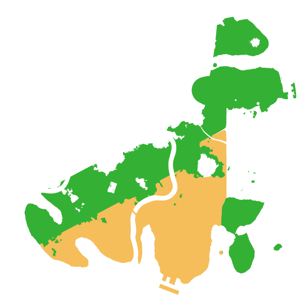 Biome Rust Map: Procedural Map, Size: 3000, Seed: 229629858