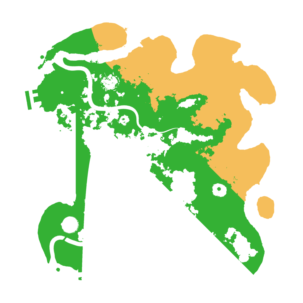 Biome Rust Map: Procedural Map, Size: 3250, Seed: 545870921