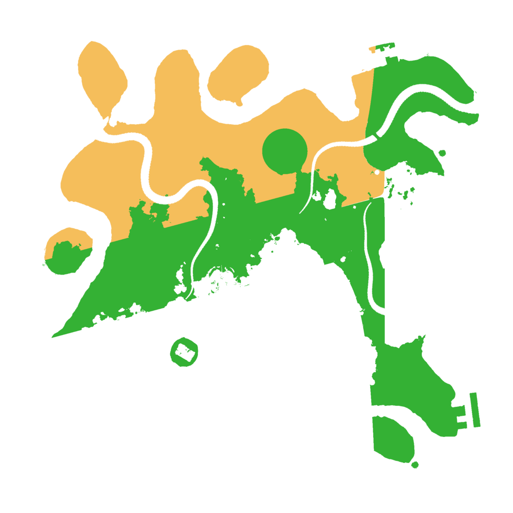 Biome Rust Map: Procedural Map, Size: 3000, Seed: 2027777982