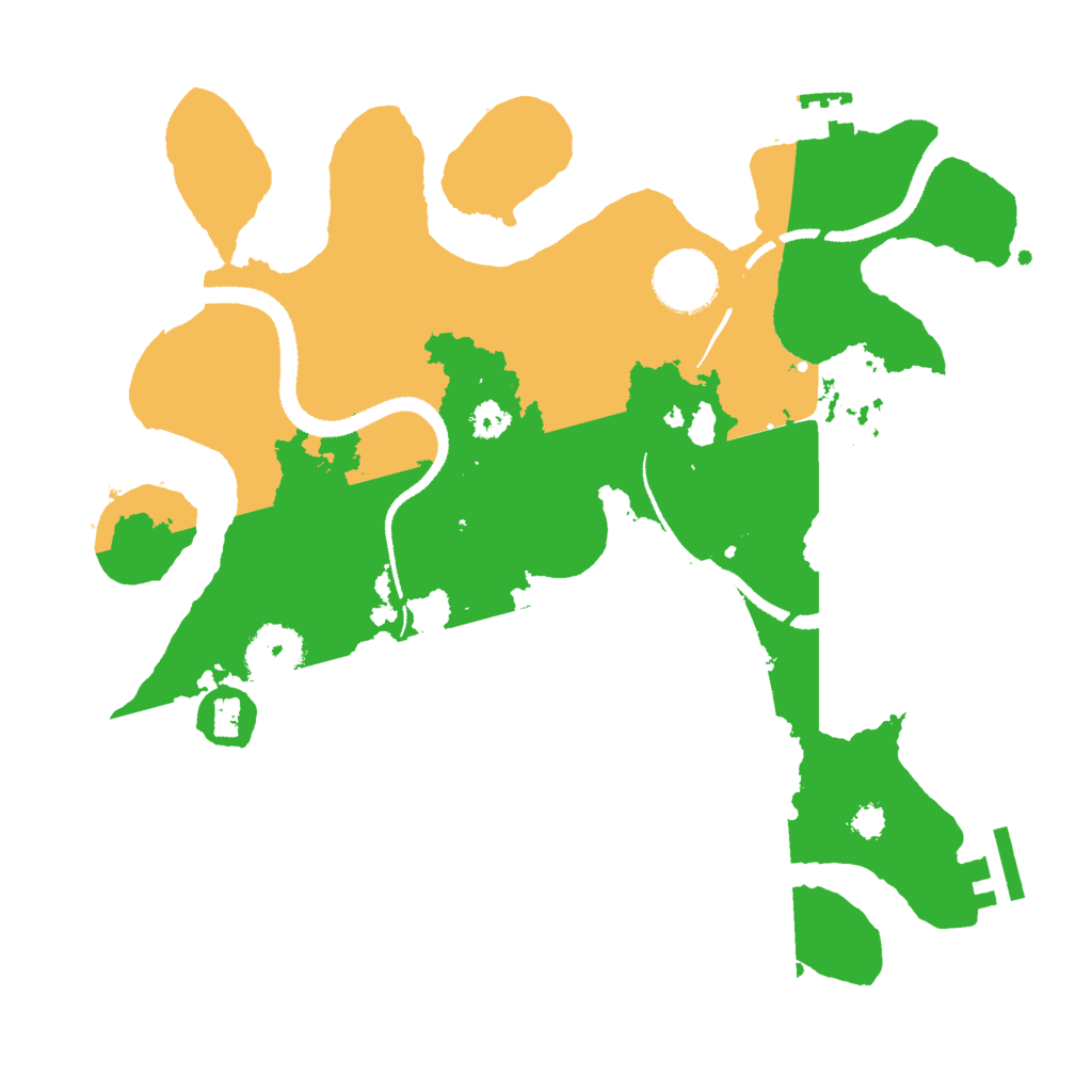 Biome Rust Map: Procedural Map, Size: 3000, Seed: 2027777982