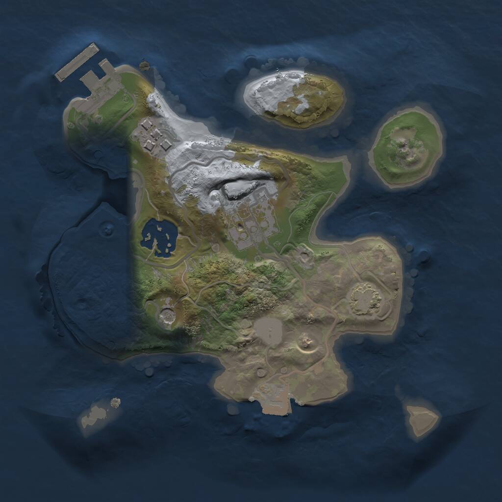 Rust Map: Procedural Map, Size: 2000, Seed: 13032006, 7 Monuments