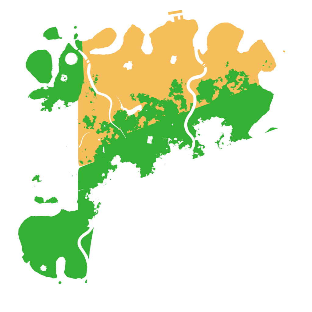 Biome Rust Map: Procedural Map, Size: 4500, Seed: 55427941