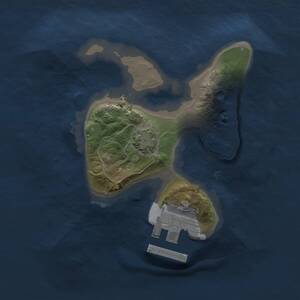 Thumbnail Rust Map: Procedural Map, Size: 1500, Seed: 152814858, 3 Monuments