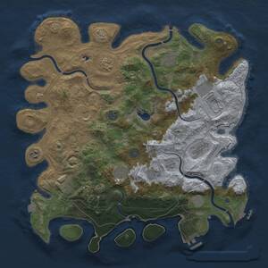 Thumbnail Rust Map: Procedural Map, Size: 4250, Seed: 455097663, 19 Monuments