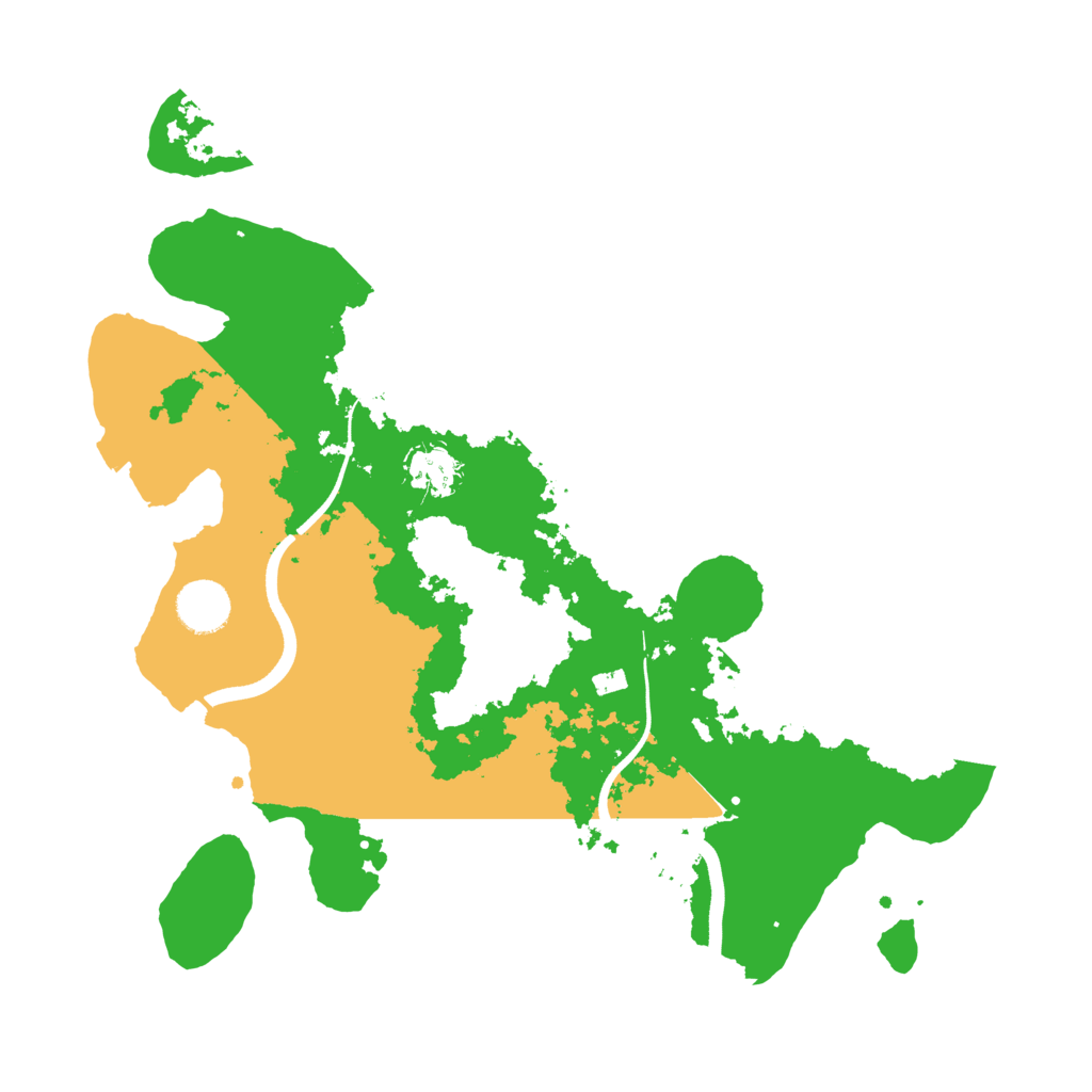 Biome Rust Map: Procedural Map, Size: 3600, Seed: 70074528