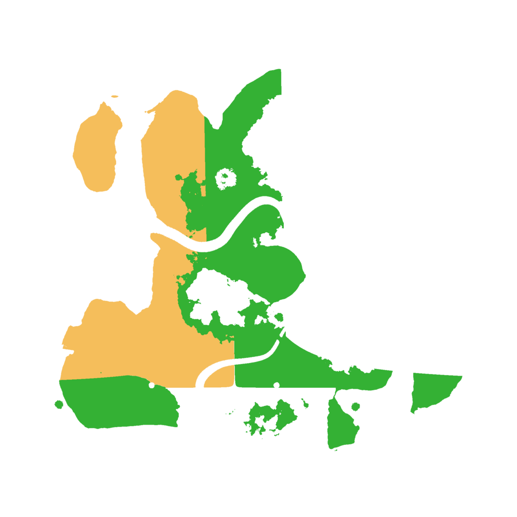 Biome Rust Map: Procedural Map, Size: 2500, Seed: 3549