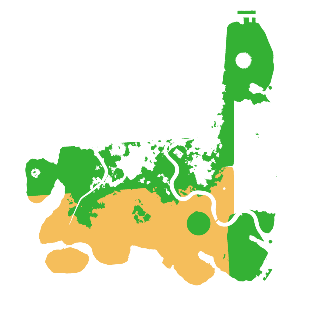 Biome Rust Map: Procedural Map, Size: 3500, Seed: 654135286