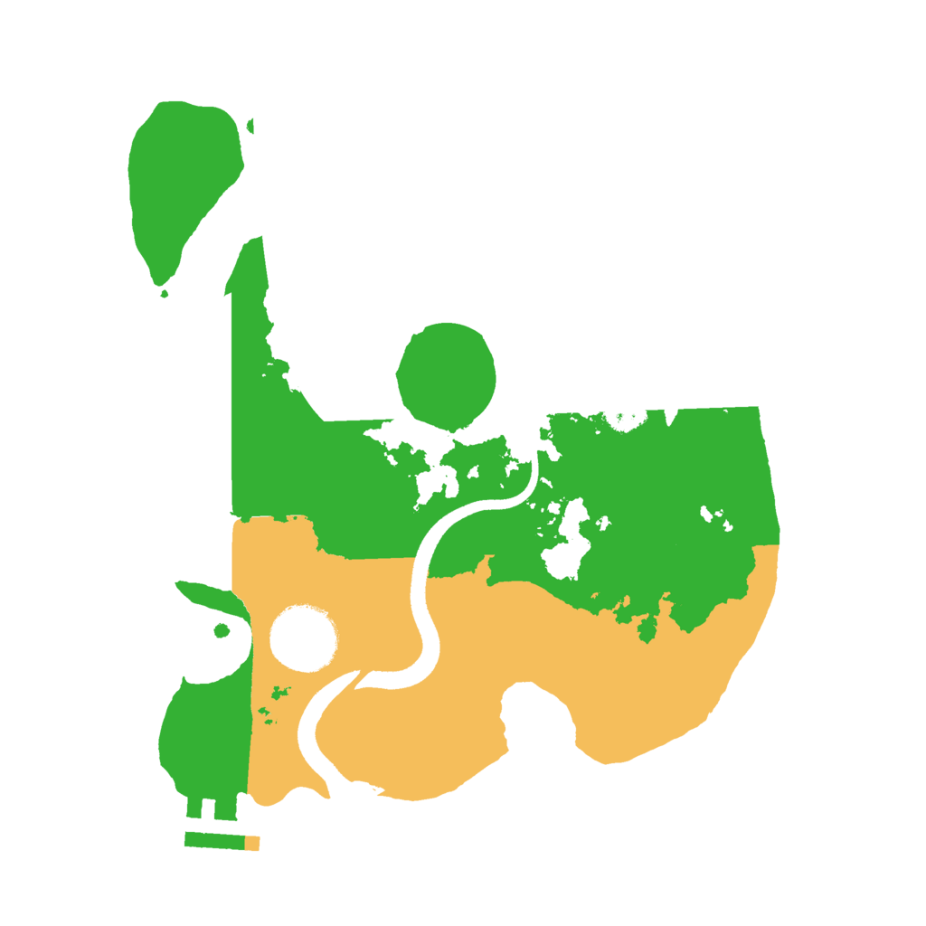 Biome Rust Map: Procedural Map, Size: 2500, Seed: 1798370712