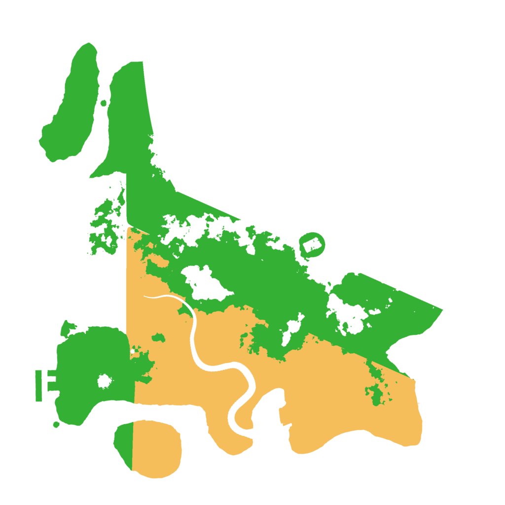 Biome Rust Map: Procedural Map, Size: 3250, Seed: 30153