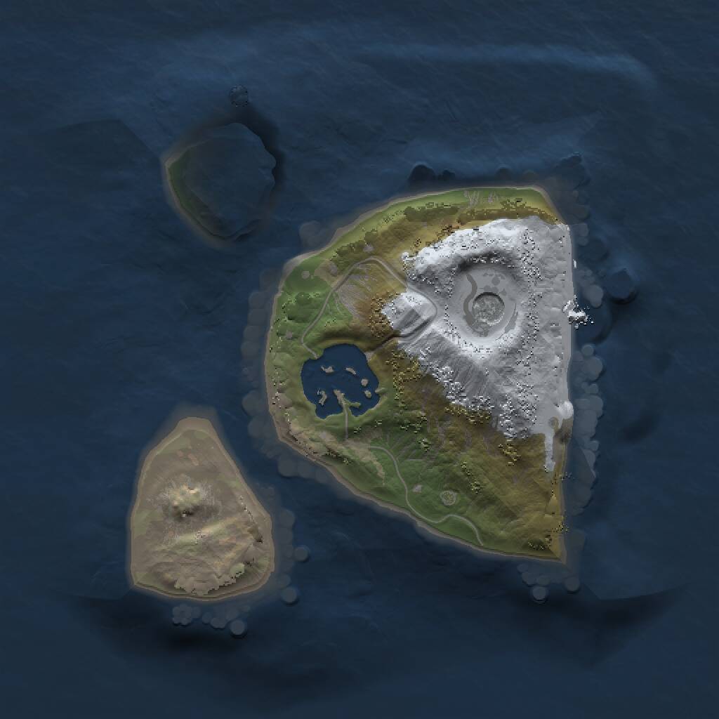 Rust Map: Procedural Map, Size: 1450, Seed: 1538803159, 3 Monuments