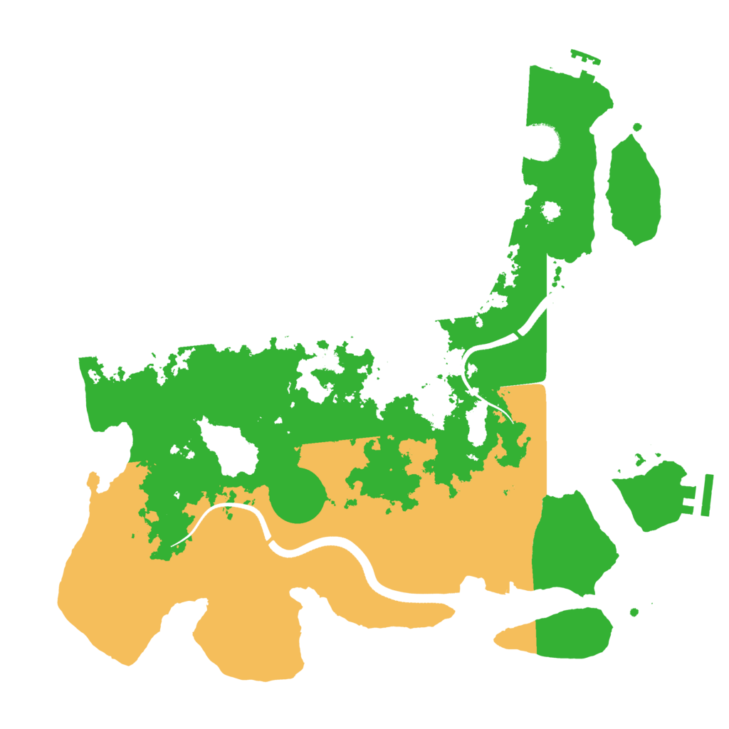 Biome Rust Map: Procedural Map, Size: 3500, Seed: 134052865