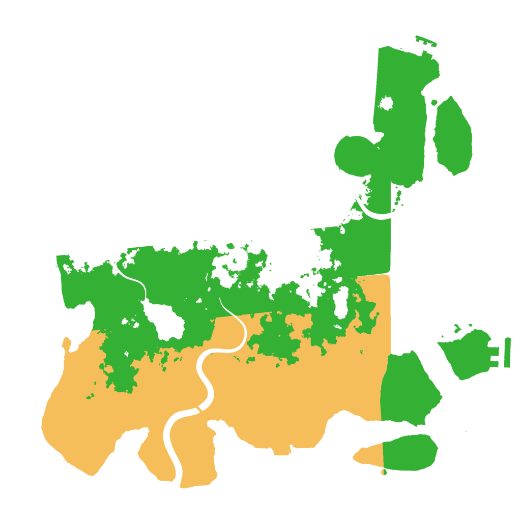 Biome Rust Map: Procedural Map, Size: 3500, Seed: 134052865