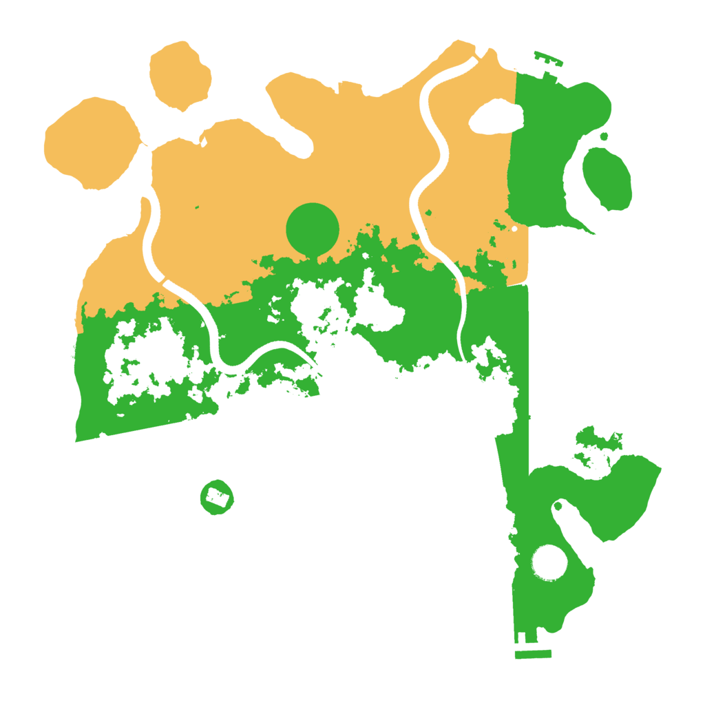 Biome Rust Map: Procedural Map, Size: 3500, Seed: 837750732