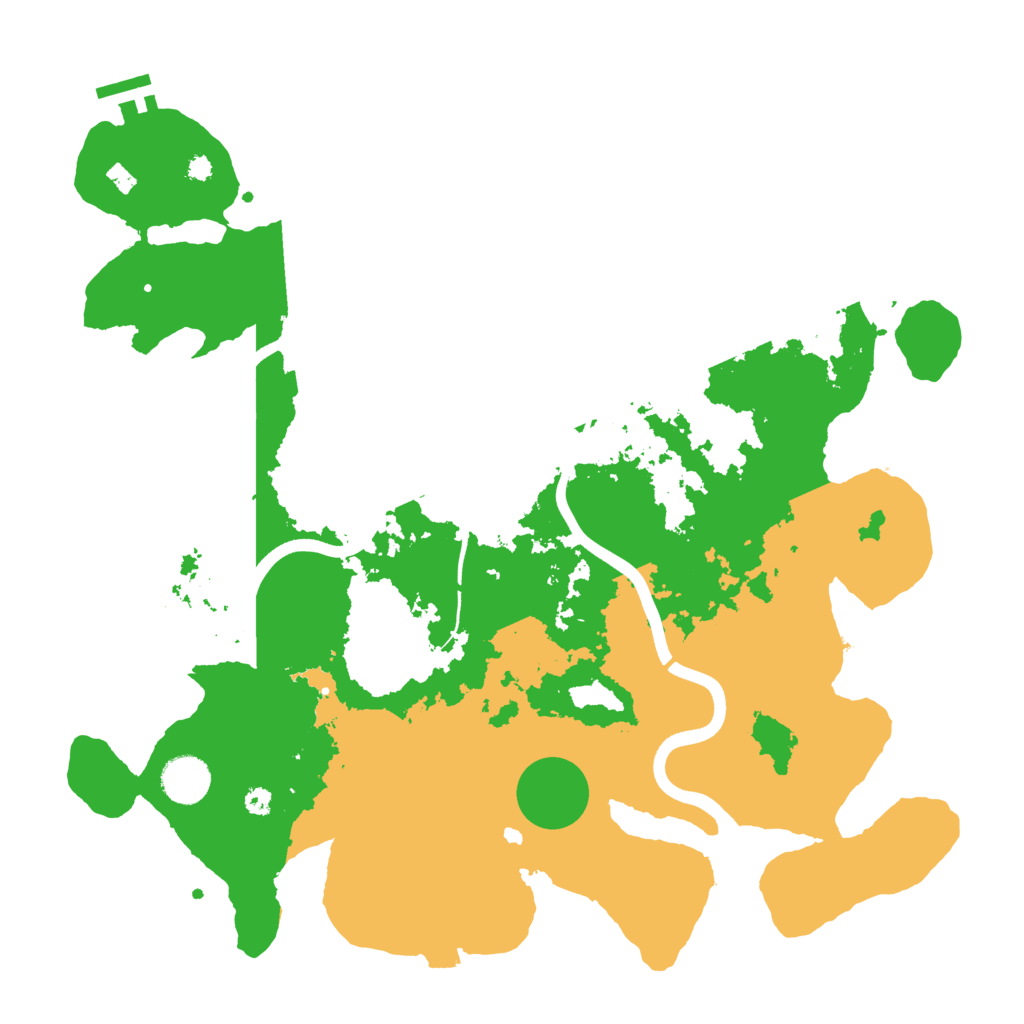 Biome Rust Map: Procedural Map, Size: 3750, Seed: 40001