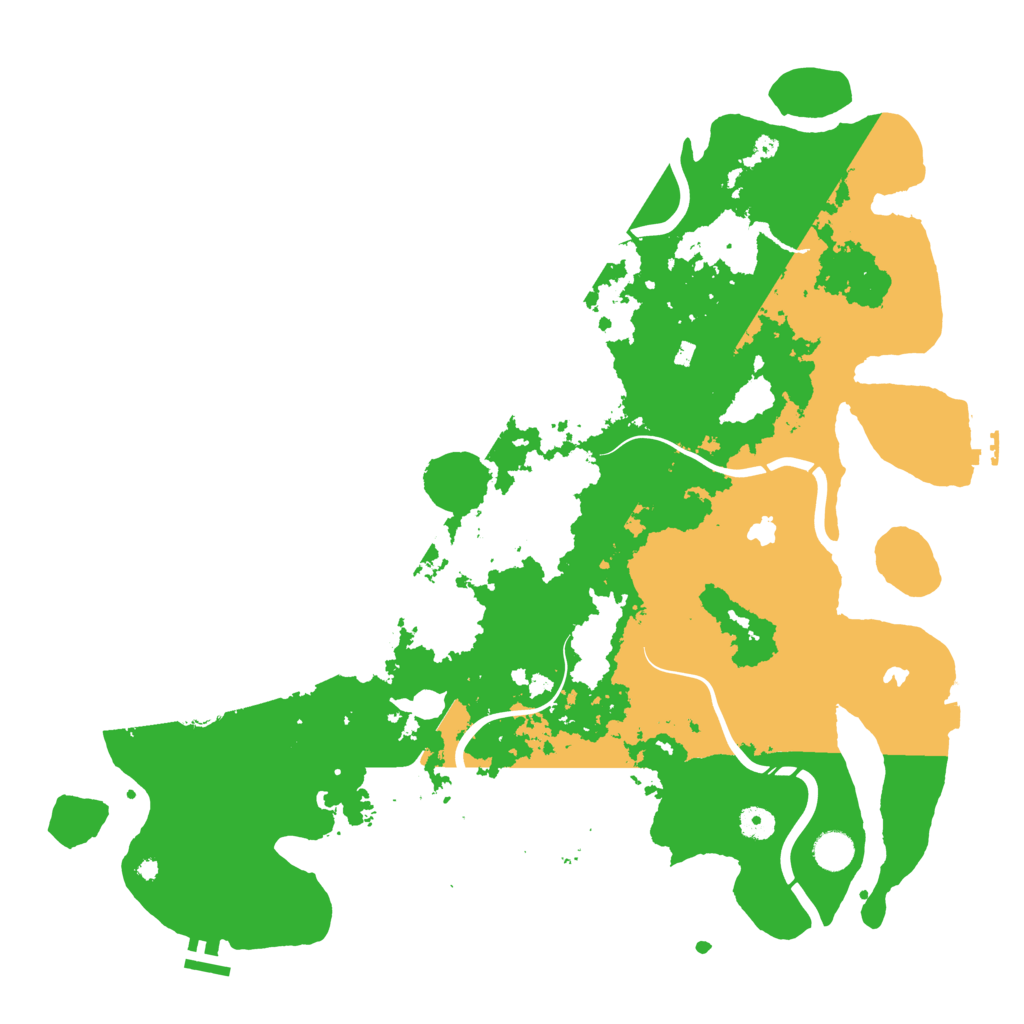 Biome Rust Map: Procedural Map, Size: 4500, Seed: 624158179