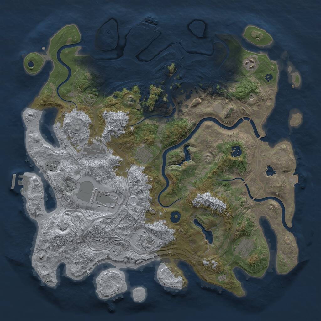 Rust Map: Procedural Map, Size: 4250, Seed: 287531753, 15 Monuments
