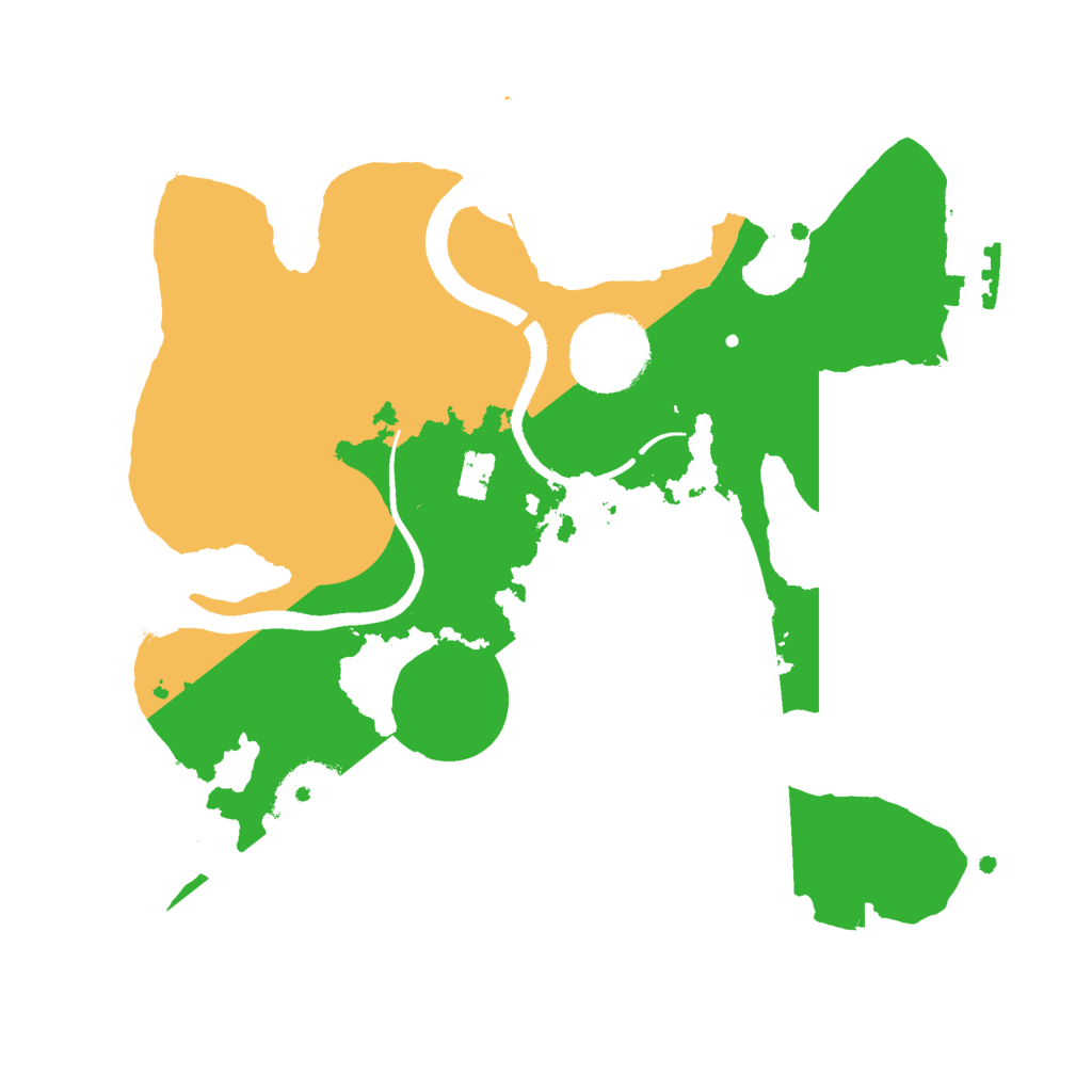 Biome Rust Map: Procedural Map, Size: 2500, Seed: 12448171