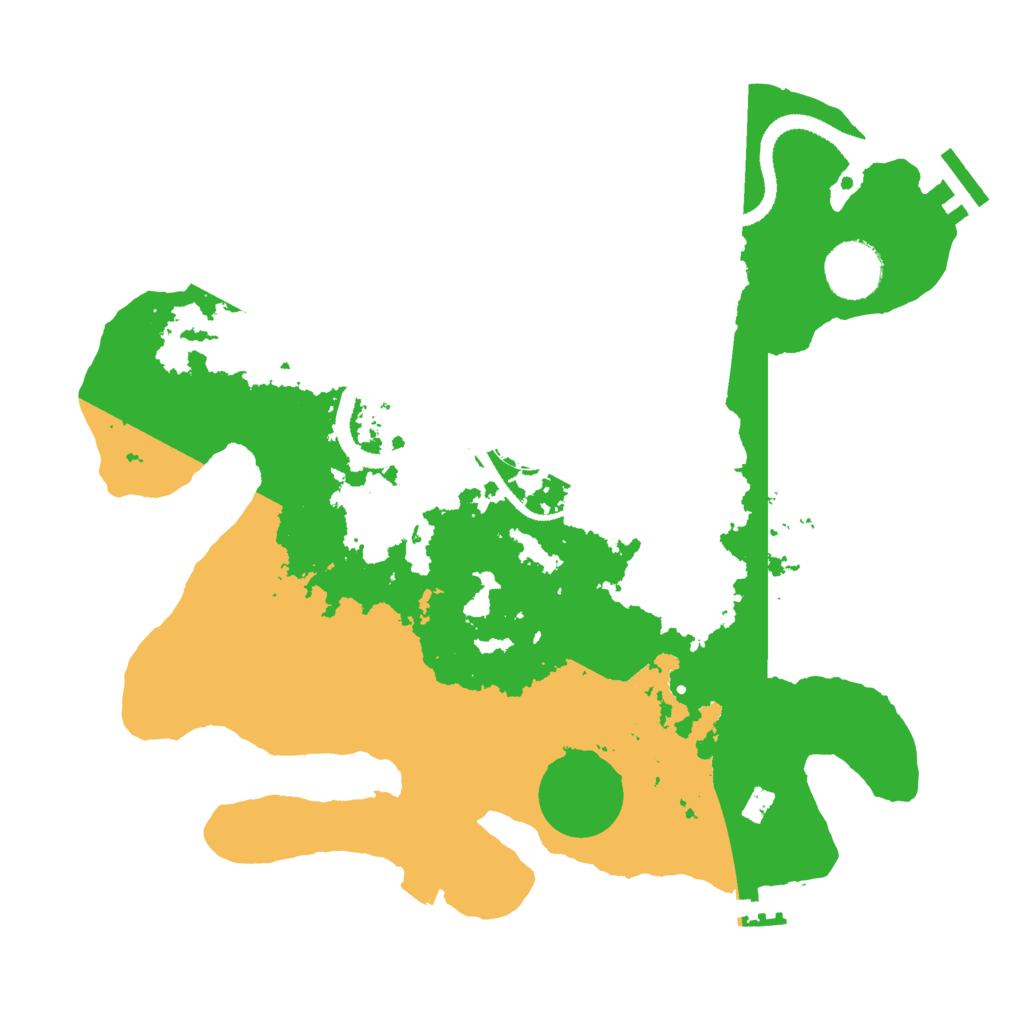 Biome Rust Map: Procedural Map, Size: 3200, Seed: 1200982612