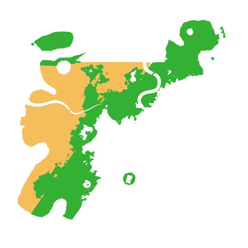 Biome Rust Map: Procedural Map, Size: 3300, Seed: 879245975