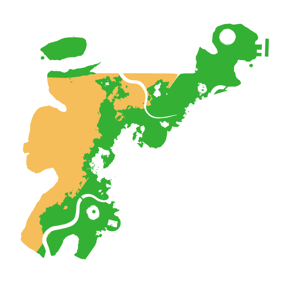 Biome Rust Map: Procedural Map, Size: 3300, Seed: 879245975