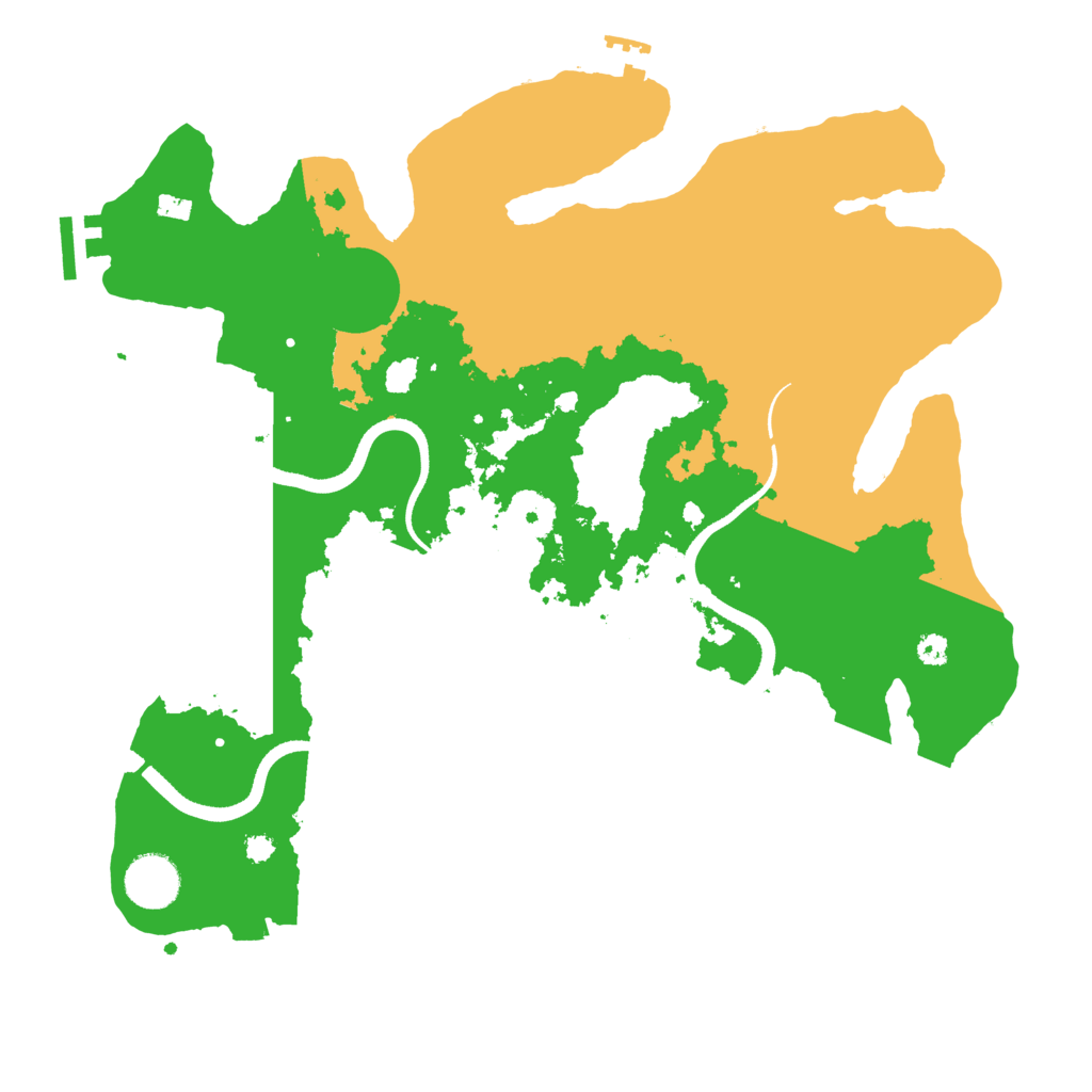 Biome Rust Map: Procedural Map, Size: 3500, Seed: 152517088