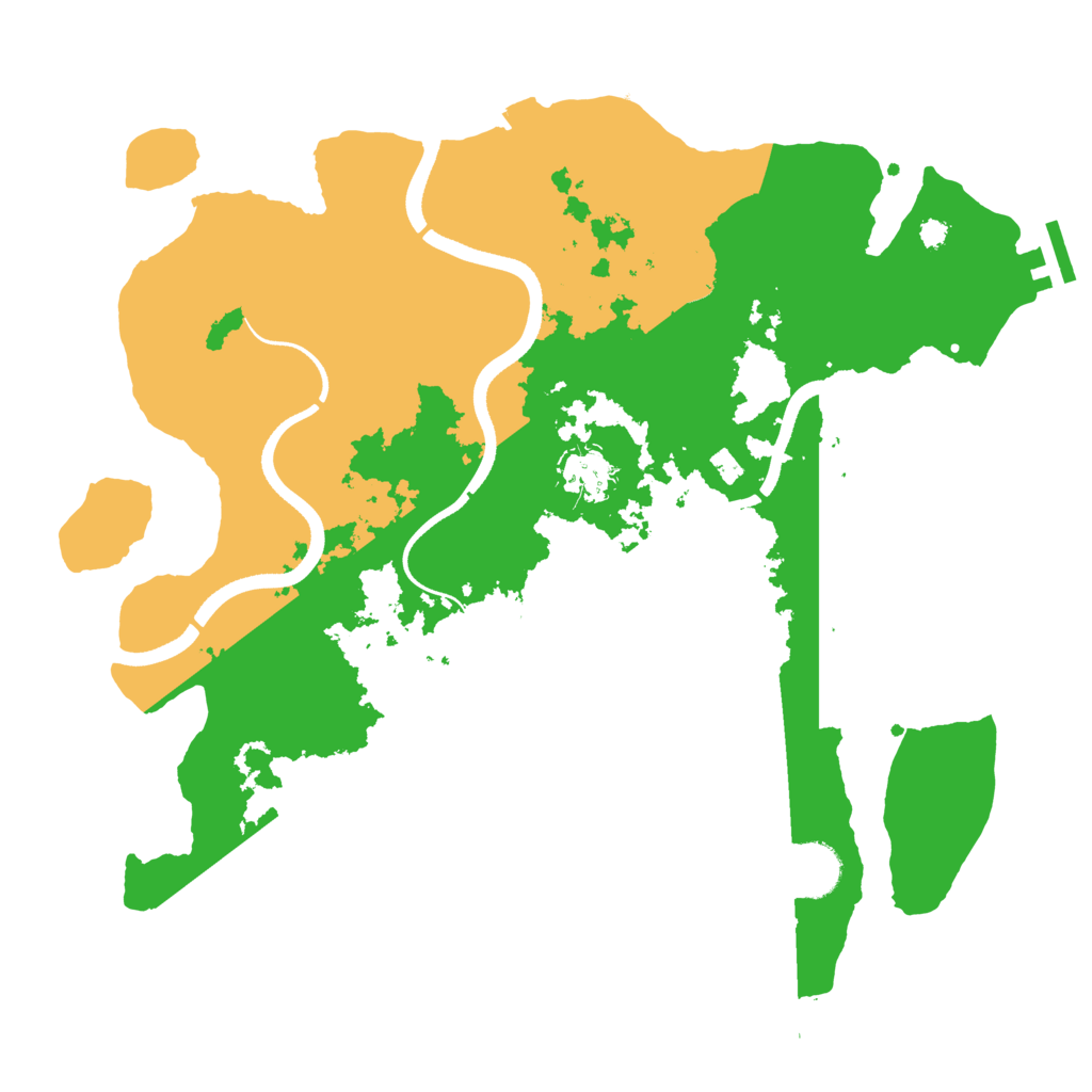 Biome Rust Map: Procedural Map, Size: 3500, Seed: 12020