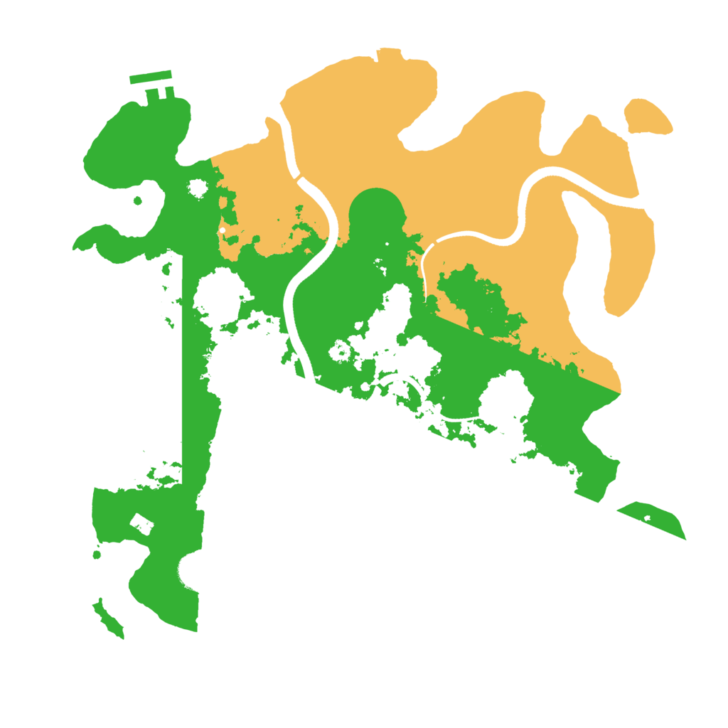Biome Rust Map: Procedural Map, Size: 3500, Seed: 1236204507