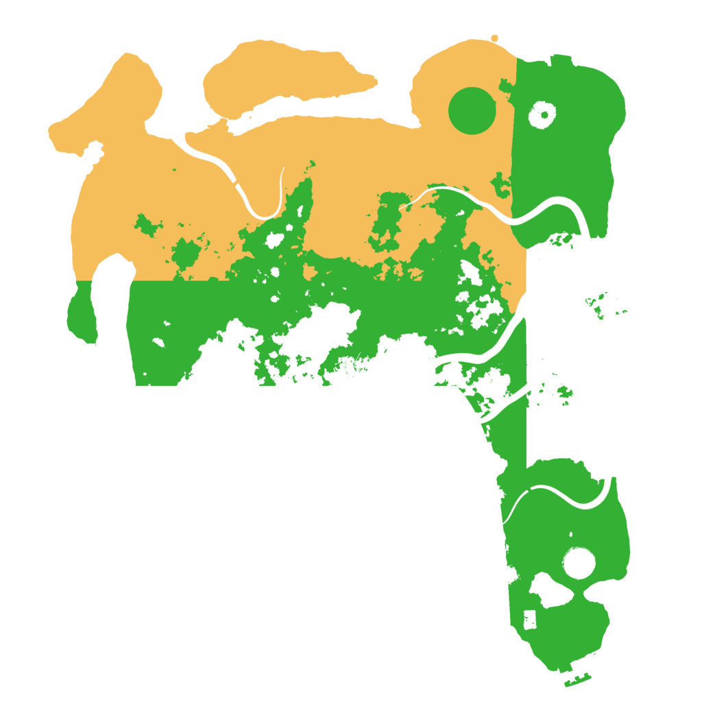 Biome Rust Map: Procedural Map, Size: 3897, Seed: 9758