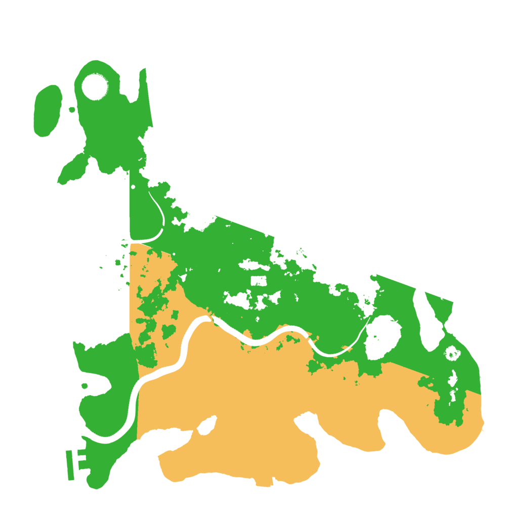Biome Rust Map: Procedural Map, Size: 3500, Seed: 108543595