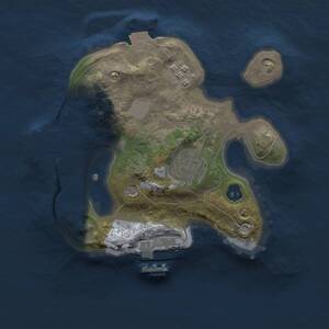 Thumbnail Rust Map: Procedural Map, Size: 2000, Seed: 39836170, 6 Monuments
