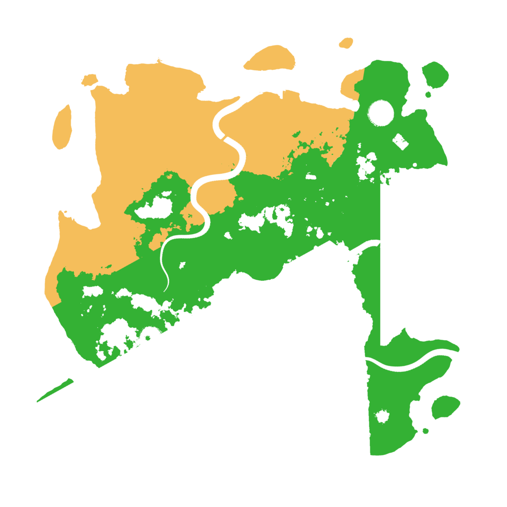 Biome Rust Map: Procedural Map, Size: 3500, Seed: 987585733