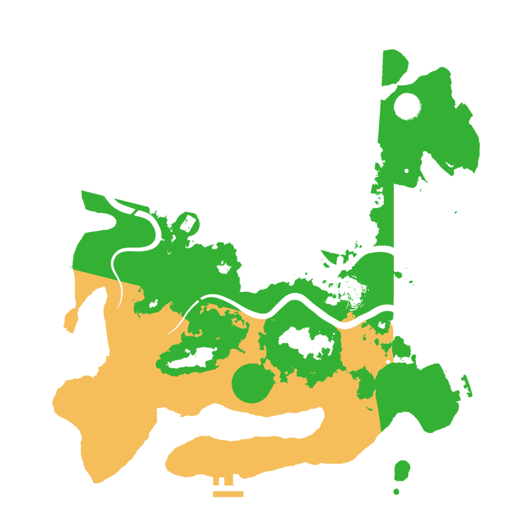 Biome Rust Map: Procedural Map, Size: 3500, Seed: 38589438
