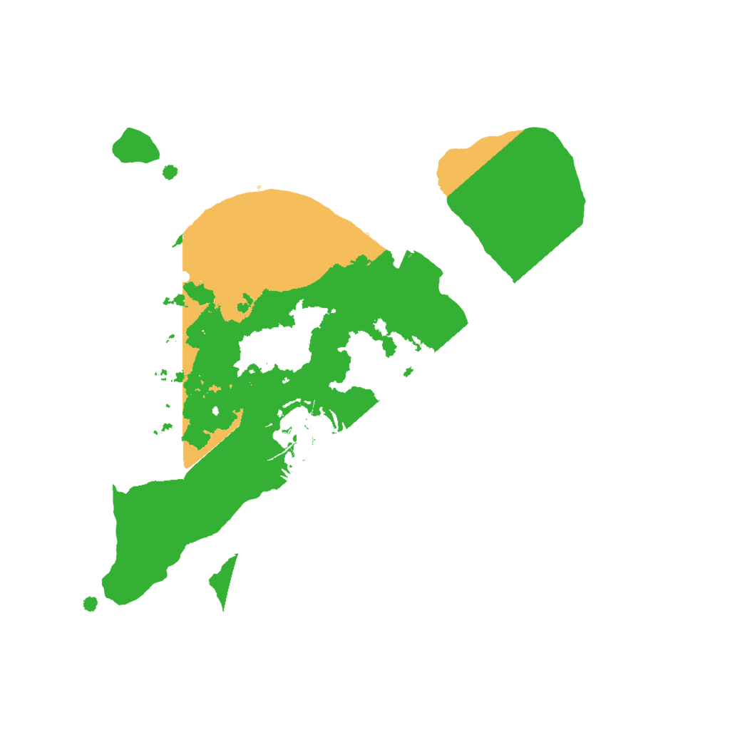 Biome Rust Map: Procedural Map, Size: 2000, Seed: 34234342